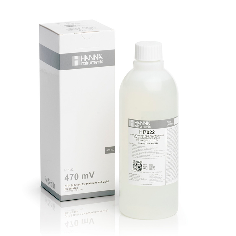 SOLUCION DE CALIBRACION ORP 470 MV, 500 ML (HI-7022)