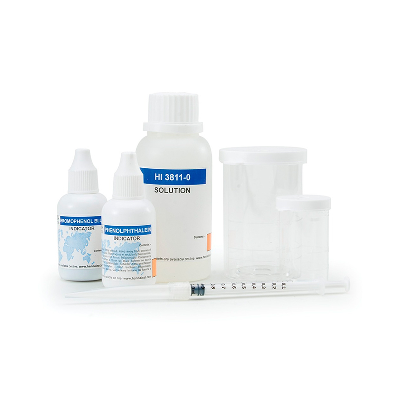 TEST DE ALCALINIDAD TEST QUIMICO KIT X 110 TEST (HI3811)