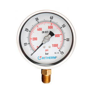 MANOMETRO 0-1000 PSI (0-70 BAR)