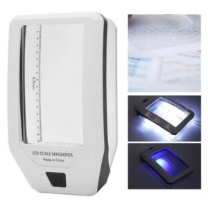 Lupa De Escritorio 3.0x Con Escala 6 Led Uv Multifuncional